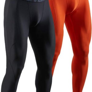 Helixoria Men's Compression Athletic Leggings - Available in 2 or 3 Pack with Optional Pocket